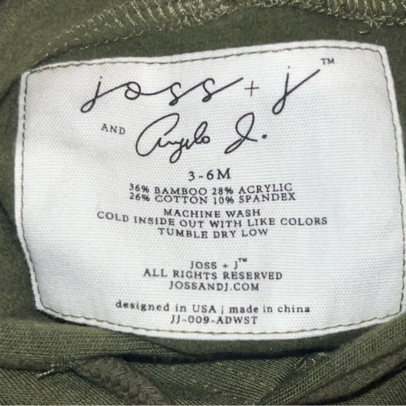 Joss & J sweatshirt and jogger set, 3-6 months, gender neutral NWT - Picture 7 of 12